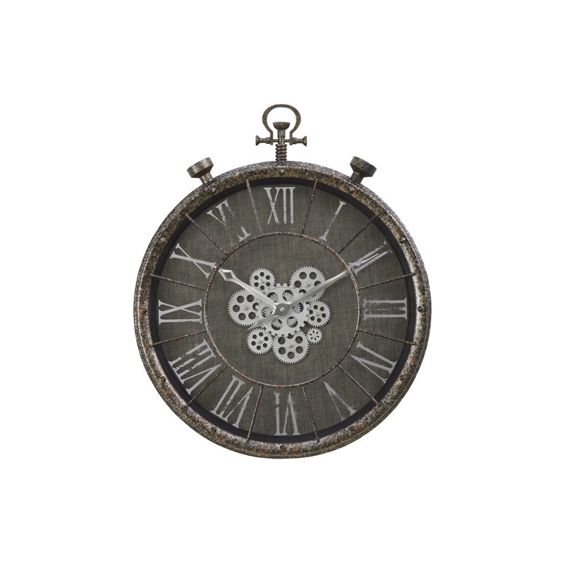Round, Gear Mechanism, Large Oversized, Wall Clock