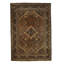 Hand-Knotted High-Quality Black and Brown Area Rug