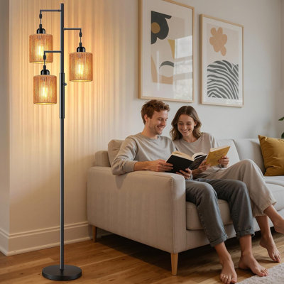 Lampe sur pied 72 po Boho