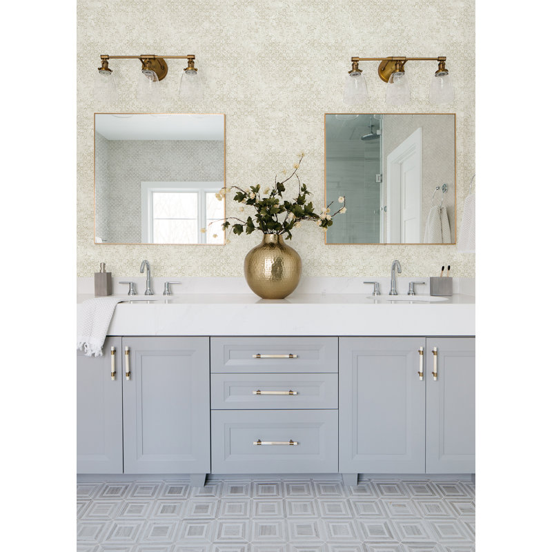 Khauta Metallic Wallpaper Roll, White