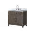 36 po X P 22 po Ensemble de meuble-lavabo simple D avec comptoir en marbre de Carrare et robinet-1662934096-1662934111