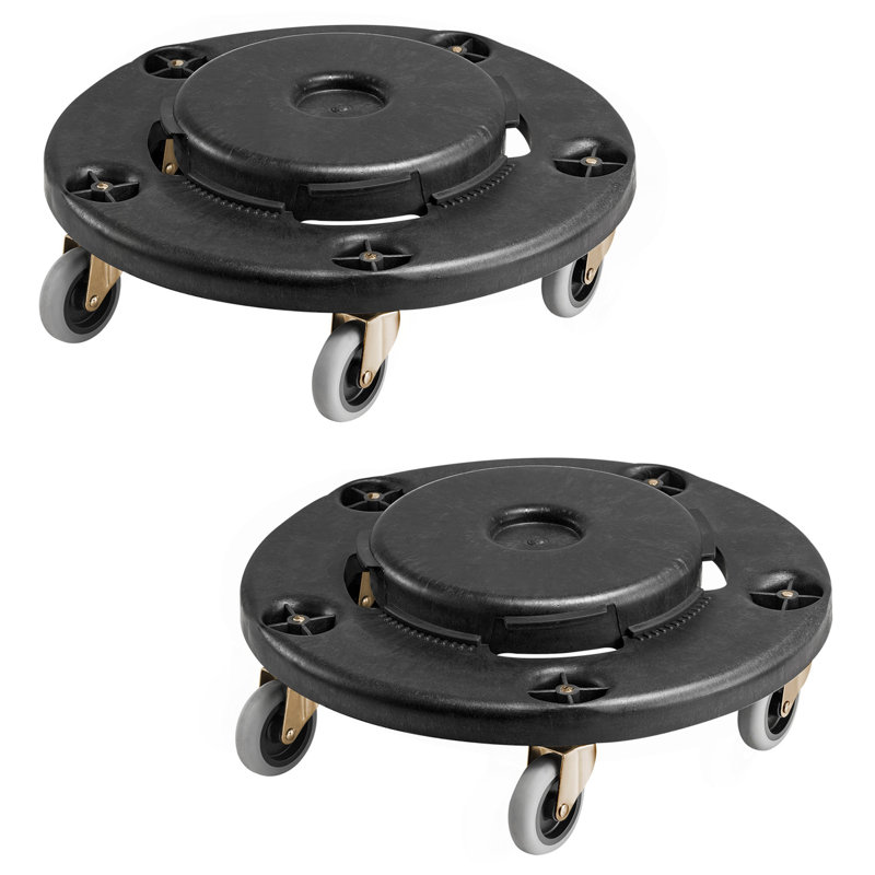 2 paquets de 2 poubelles rondes pour poubelle 20, 32, 44, 55 gallons 500 lb