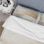 Golden et beige abstrait Fusion I - ensemble de housse de couette côtier - microfibre de polyester-110397604