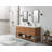 Parker Teak 72 " W Freestanding Standard Free Standing 2 Double Vanity Bathroom Vanity With Quartz Top