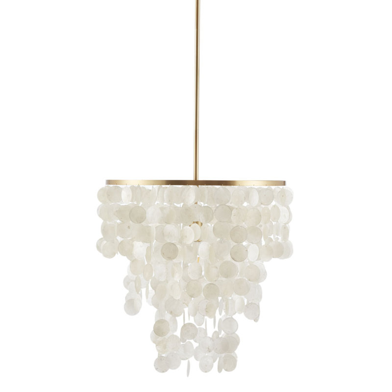Leo Seashell-Inspired Layered Chandelier