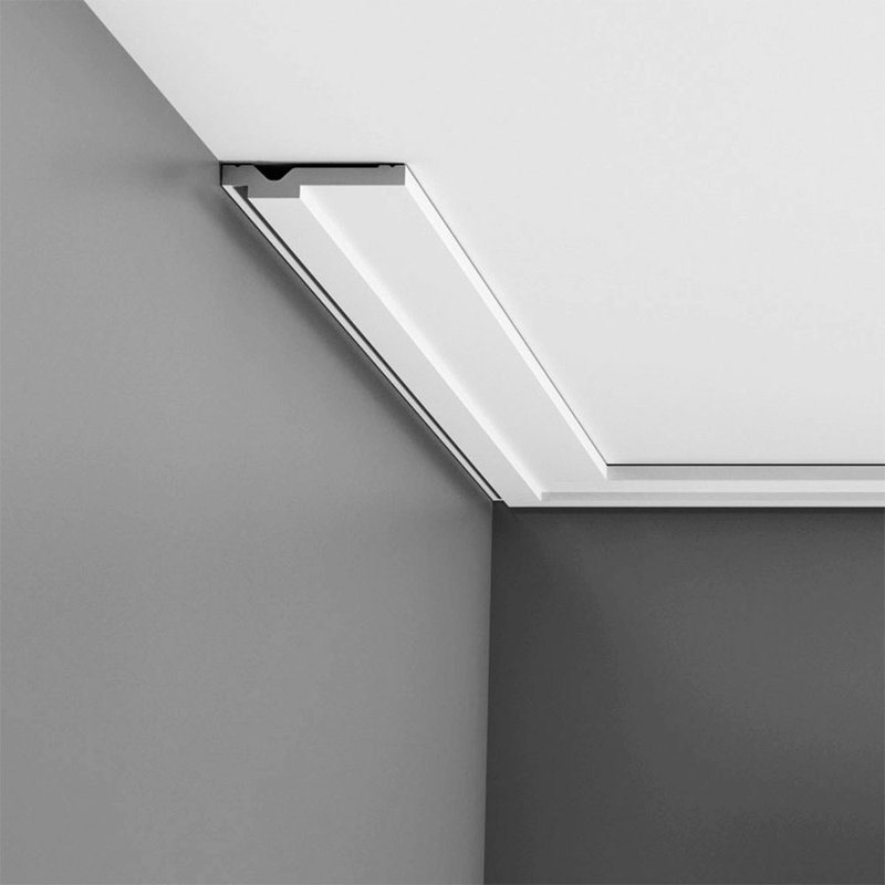Polystyrène, blanc apprêté H 1/2 po x l 78 po x P 2 3/4 po