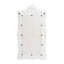 Miroir mural en bois blanc Acanthus