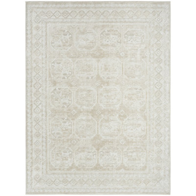 Lafever 5'3" x 7' Ivory Beige Vintage Indoor Rug