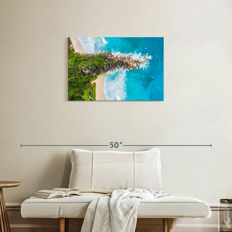 Gillard La Digue Seychelles, H 20 po x l 30 po