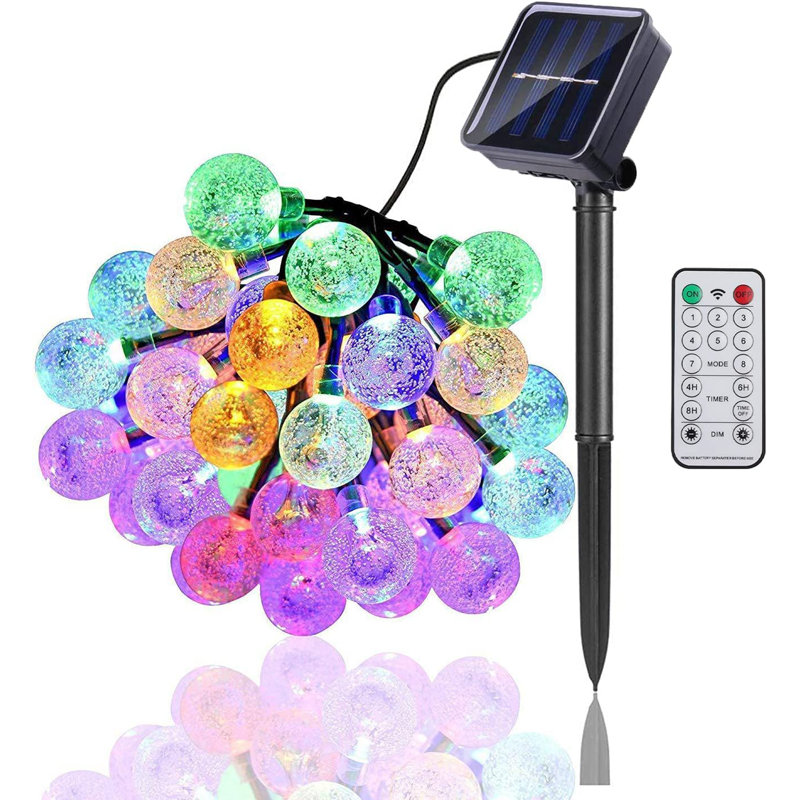 Alexnadra 1200cm Solar Powered 100 - Bulb Festoon Lights String Light (End to End Connectable)