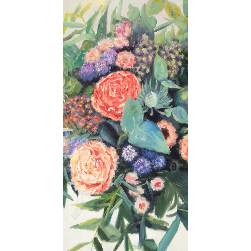 Flowers melody - 15.75"x31.50" Desk mat
