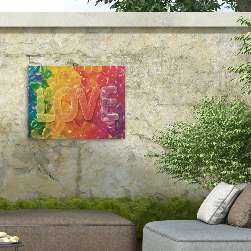 Toile pour l'extérieur Michael Is Love, H 24 po x l 32 po