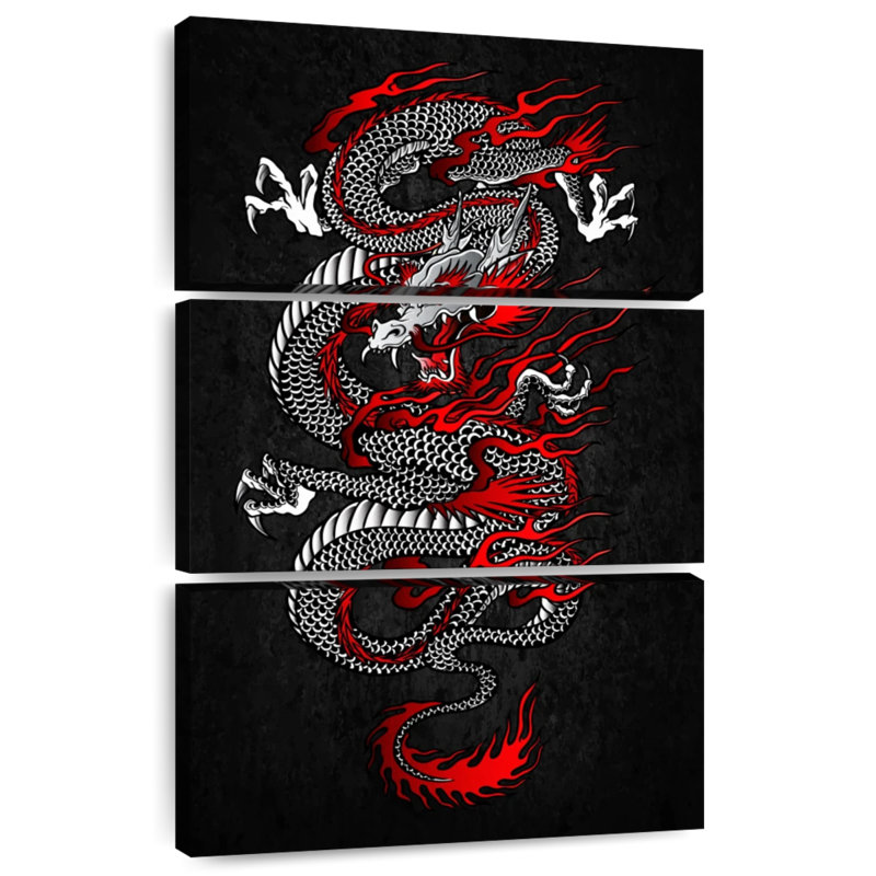 Brampt Mighty Asian Dragon, 38" H x 24" W