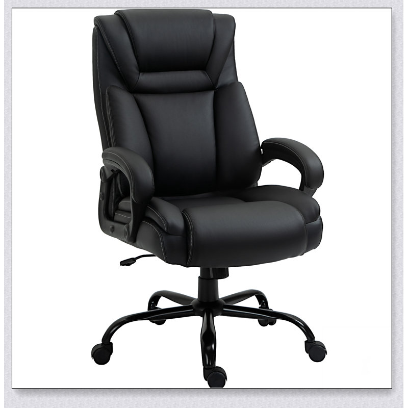 Fauteuil de bureau Big et Tall 400lbs, Noir