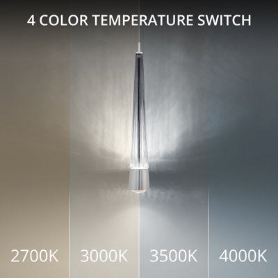 Luminaire suspendu 1 lumière DEL Quill