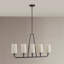 Lustre linéaire à 5 lumières