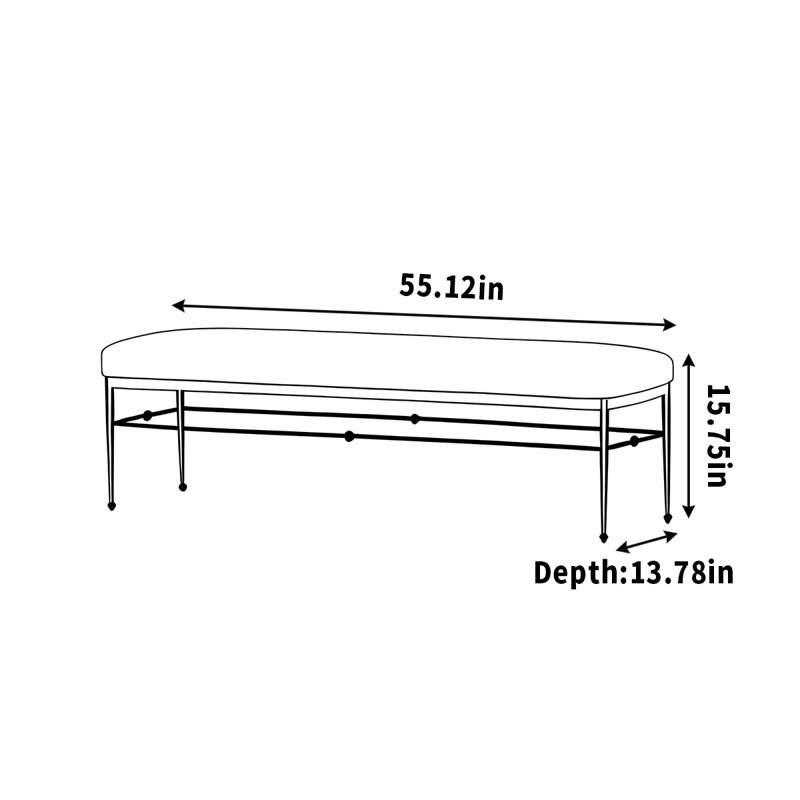 Le repose-banc est simple et luxueux