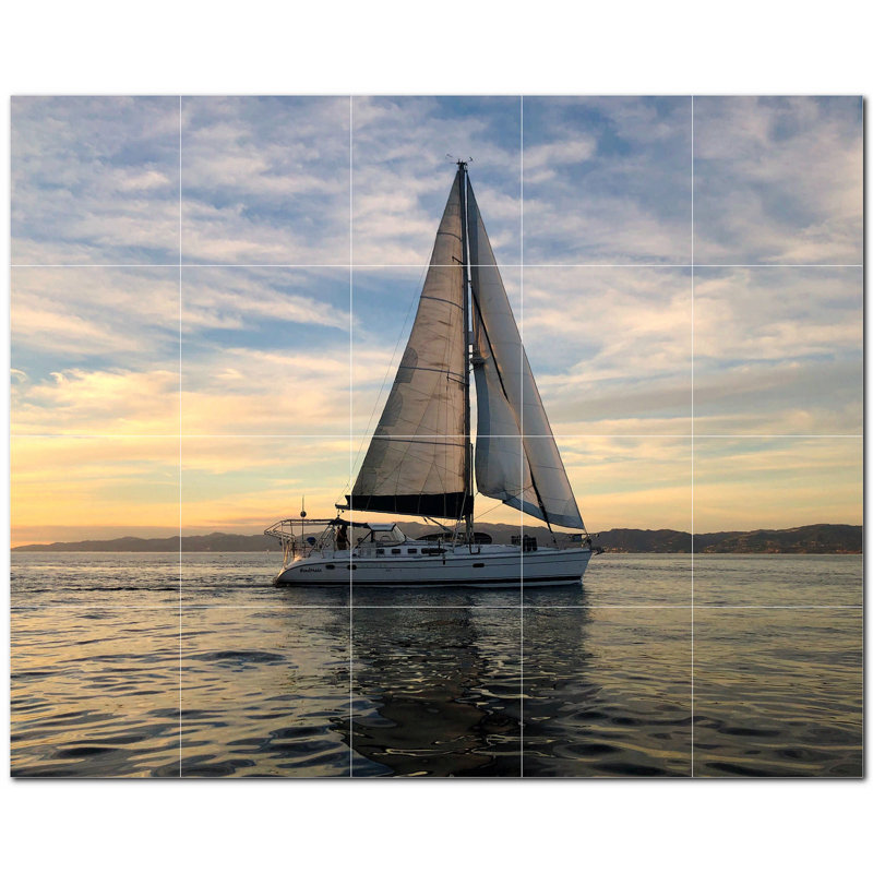 Murale décorative en céramique 4,25 po x 4,25 po