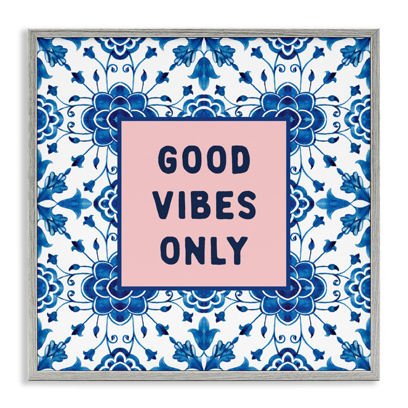 «Good Vibes Only Boho», estampe numérique giclée par Designed, Estampe numérique Farmhouse, H 17 po x l 17 po