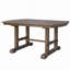 Table de salle à manger extensible 59 "à 77", table de cuisine en bois de ferme avec rallonge amovible, grande table extensible pour 4 à 8 personnes-552854032