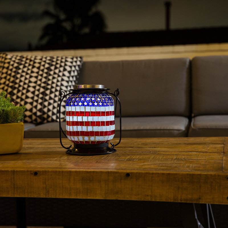 7'' Solar Powered Integrated LED Cylinder