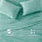 Cotton Blend Jersey Knit Aqua All Season 3-Piece Twin XL Sheet Set-944867328-944867358