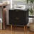 Modern Fluted Nightstand with Charging Station, 2-Drawer Bedside Table for Bedroom or Apartment-615886302-615886300