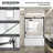 Kingston Brass 60-Inch Acrylic Rectangular 3-Wall Alcove Tub With Tub Door, Drain-108329123-108329128
