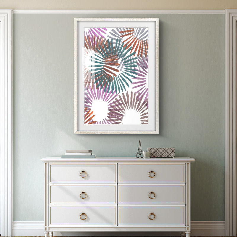 Starburst II -Framed Print, 28.5'' H x 20.5'' W, White