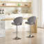 Ensemble de 2 tabourets de bar réglables avec dossier et repose-pieds, chaises de bar à hauteur de comptoir pour la cuisine-542412028