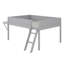 Lit mezzanine en bois avec bureau et DEL-1616076510