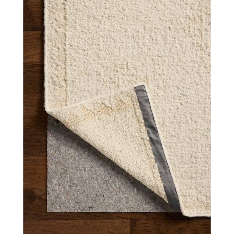 Marceli Ivory / Natural Area Rug, Rectangle 8'6" x 11'6"