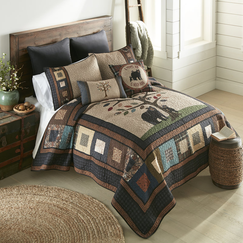 Tree of Love UCC 3pc Quilted Bedding Set from Your Lifestyle by Donna Sharp, Queen Quilt + 2 Standard Shams