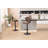 Adjustable Height Counter Stool with Metal Frame