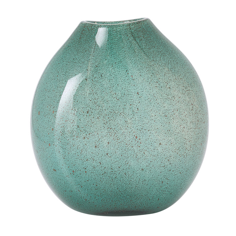 Vase de table en verre ceinwen, H 10 po x l 6 po x P 6 po, sarcelle