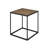Square End Table with Parquet Top