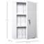 Armoire à pharmacie murale verrouillable 3 niveaux - blanche pour salle de bain et cuisine, montée