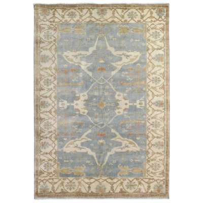 Antique Weave Oushak Wool Oriental Area Rug