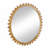 34"Wood Round Mirror,Circle Wall Mirror