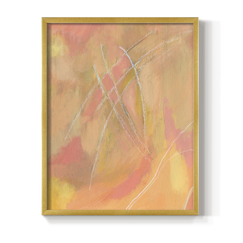 «Peach Bliss IV», reproduction encadrée - bois massif, H 14 po x l 11 po