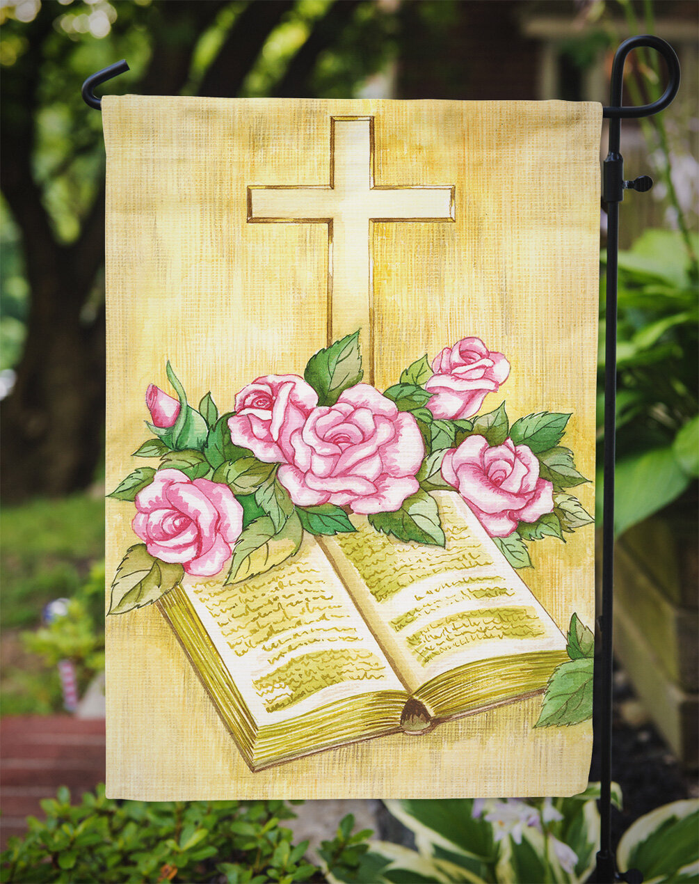 christian easter garden flags