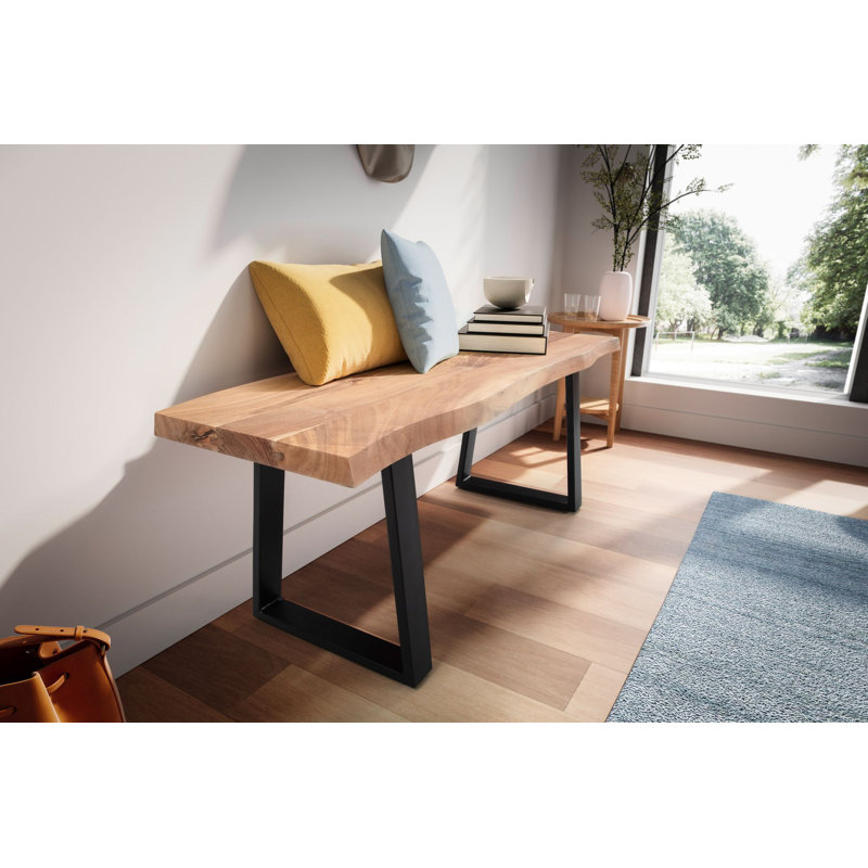 Grapeville Wood Bench, Black