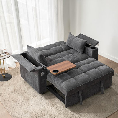 2 Seater Fabric Sofa Bed