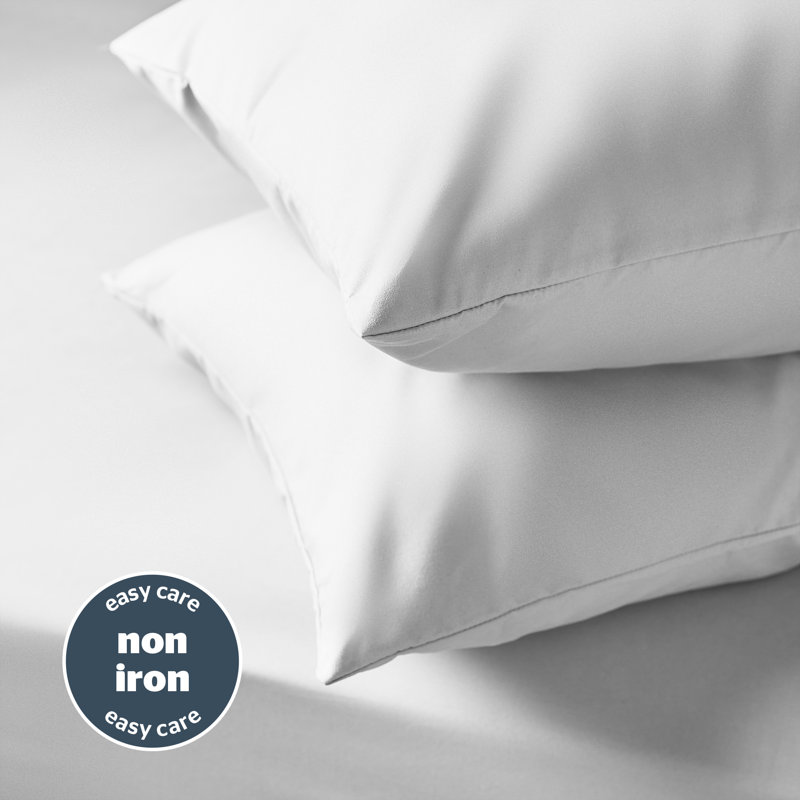 Silentnight Supersoft Plain Microfibre Housewife Pillowcase, White