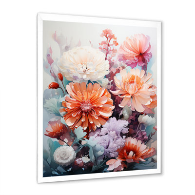 " A Pink Floral Tapestry "