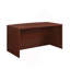Bureau de direction Bowfront 60 po, finition rouge