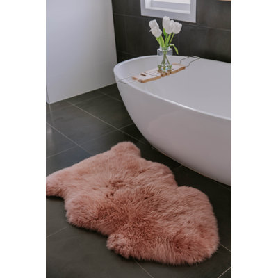  Tapis d'intérieur en laine de mouton fabriqué à la main l 24 po x P 39 po