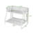 Metal Bunk Bed With Ladder And Guardrails-541667401-541667400