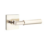 Myles Flat Passage (Hall & Closet) Door Lever with Square Rosette
