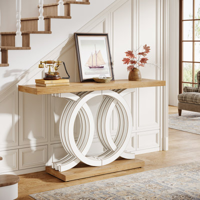 Console en bois 55 po pour vestibule, vestibule